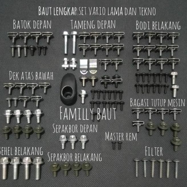 Baut Lengkap Full Body Vario 110Karbu Dan Vario Tekno110 Hemat
