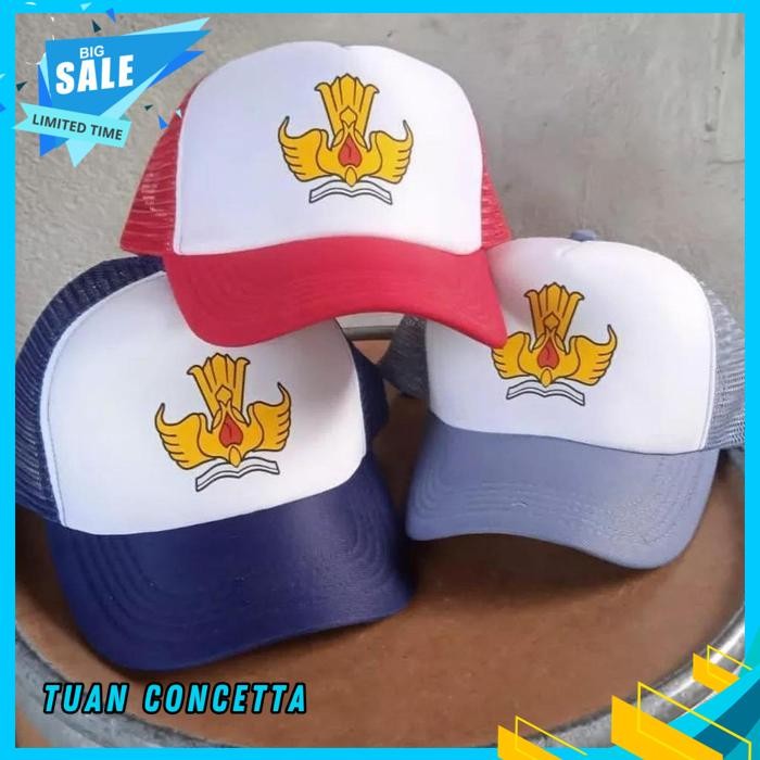 TOPI TRUCKER JARING HAT TUT WURI HANDAYANI SD SMP SMA SEKOLAH DASAR MENENGAH PERTAMA ATAS MURID SISW