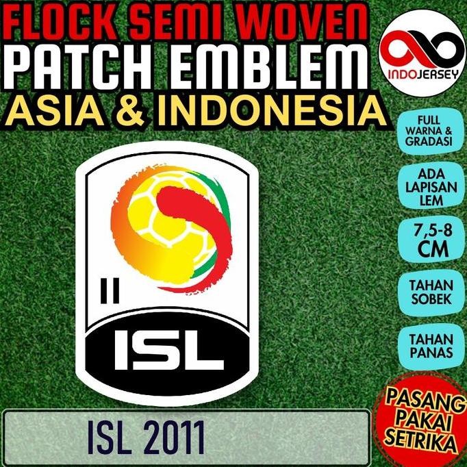 $$$$] Patch Badge Emblem Flock Semi Woven Setrika iron-on Jersey Liga Sepak Bola INDONESIA SUPER LEA
