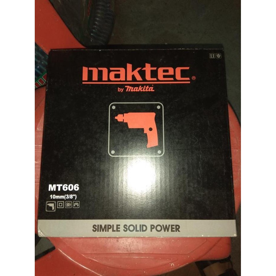 paling diminati] Bor listrik besi kayu 10mm bolak balik / bor maktec mt605