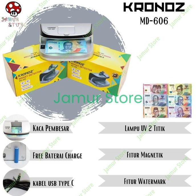 Terbaik Money Detector Kozure Md-606 Alat Deteksi Uang Palsu Kozure Md606 100% Ori