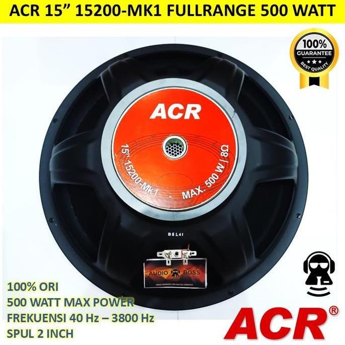 Speaker 15 inch ACR Full Range 15200 New / 15" ACR Full Range 15200