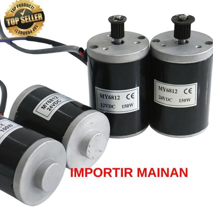 PROMO DISKON - MY6812 12V 150W timing belt belting dinamo scooter listrik skuter anak