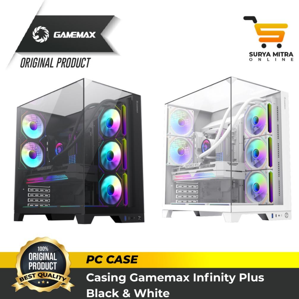 NEW Casing PC Gamemax Infinity Plus ATX - PC Case