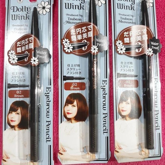 TERBARU - Dolly wink waterproof eyebrow pencil brown