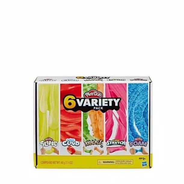PROMO - Play Doh Playdoh Compound Corner Variety 6 Pack - Slime Cloud Krackle