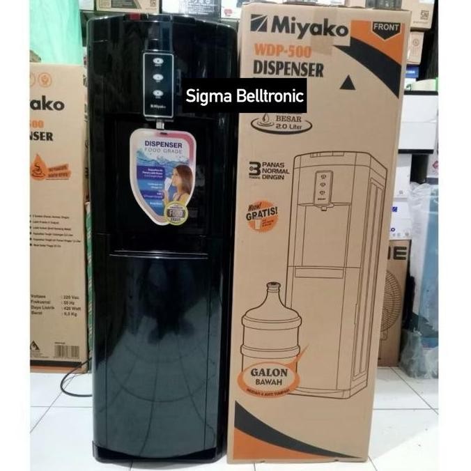 Terbaik Dispenser Galon Bawah Miyako Wdp-500. 3 Kran Air Panas, Dingin , Netral 100% Ori