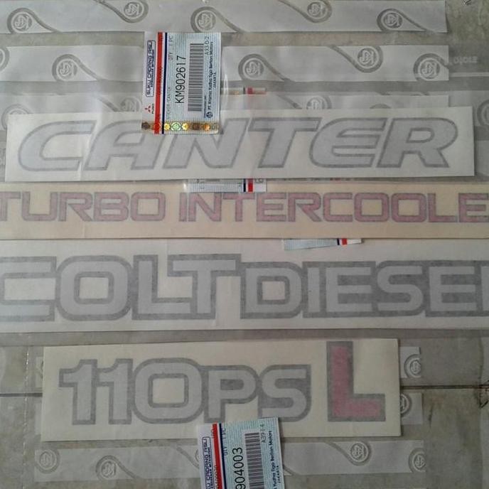 TERMURAH - Stiker set coltdiesel canter 110ps L original KTB