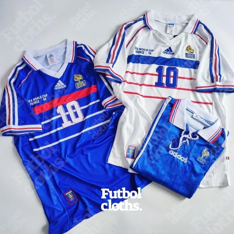 Jersey France Retro ( Perancis ) euro 1996 world cup 1998