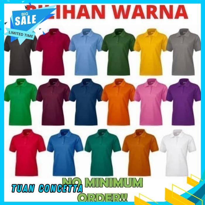 KAOS POLO SHIRT TSHIRT BAJU KERAH DISTRO MAROON MERAH MARUN BANYAK WARNA SABLON BORDIR POLOS CUSTOM 