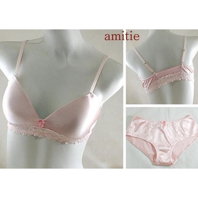 AMITIE BRA SET TANPA KAWAT WIRELESS (YOUNG HEART PIERRE CARDIN FELANCY