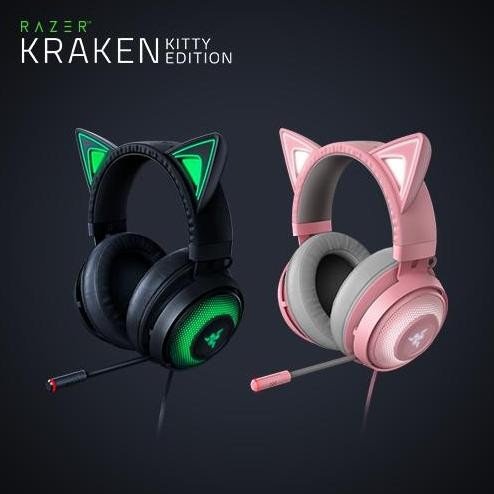 Razer Kraken Kitty Edition - Gaming Headset - Black