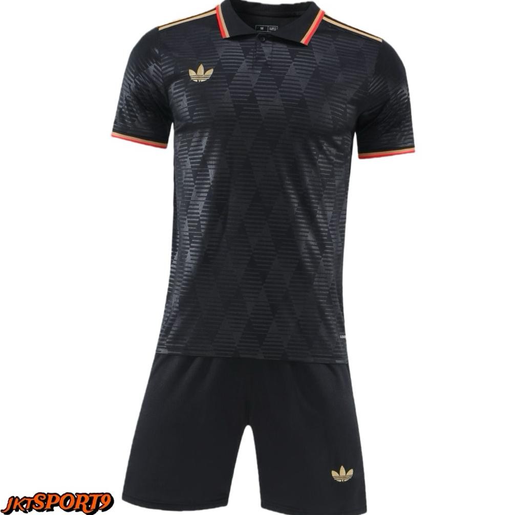 jktSPORT9 - SETELAN JERSEY FUTSAL KERAH WANGKY KANCING SATU BUNGA NEW 2025 SIZE M-XXL / BAJU FUTSAL 