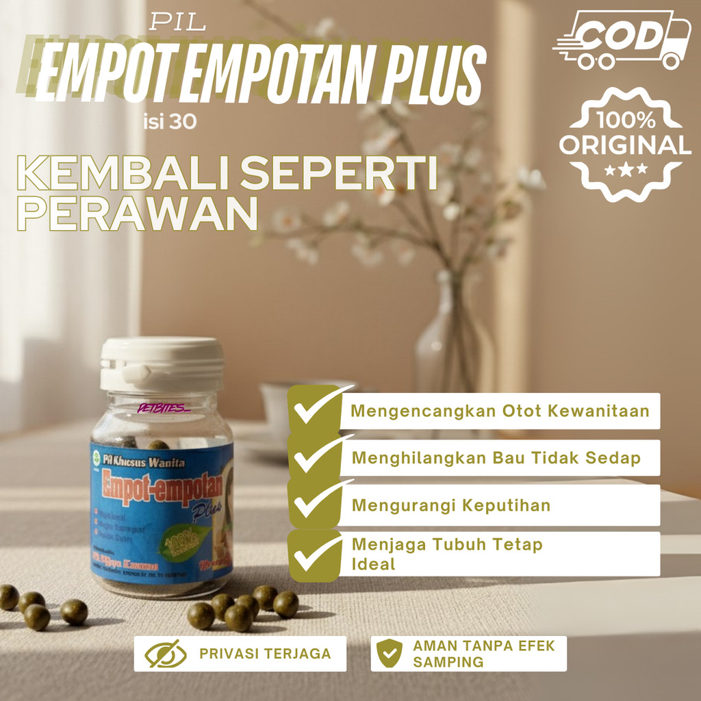 Empot Empotan Plus PIL biru isi 60 Original