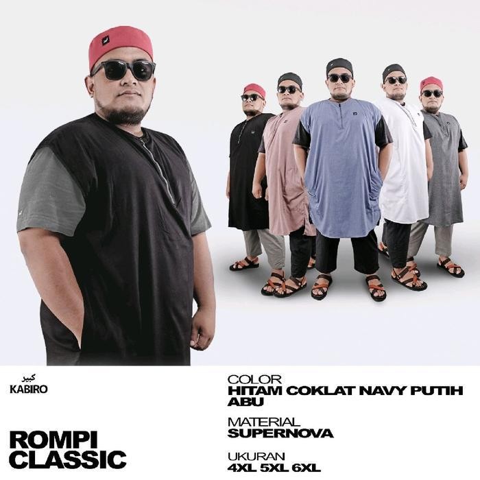 Rompi Sholat Jumbo ROSAL CLASSIC KABIRO Rompi Koko Pria Dewasa ukuran big size 4xl 5xl 6xl