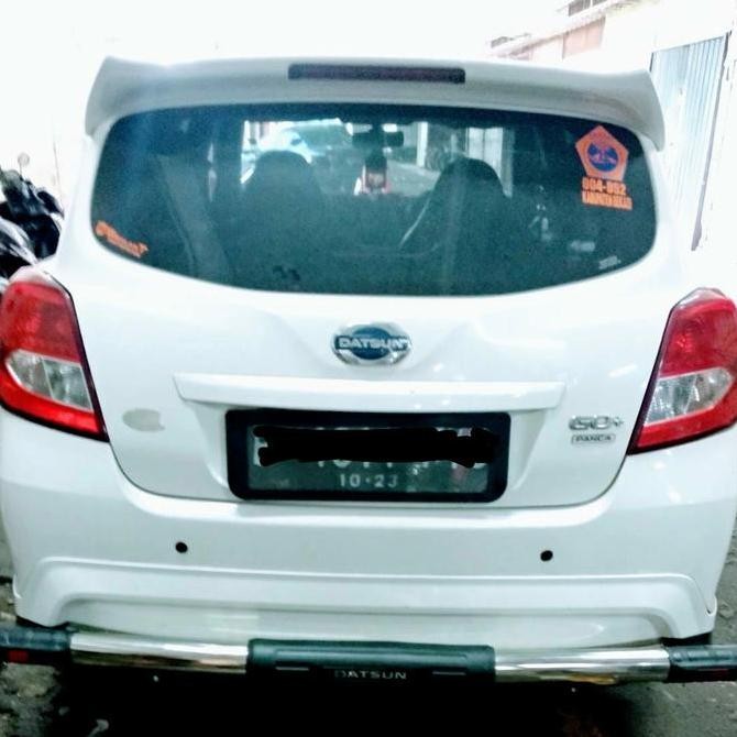 BUMPER/PENGAMAN TANDUK BELAKANG STAINLESS BULAT DATSUN/DATSUN GO+