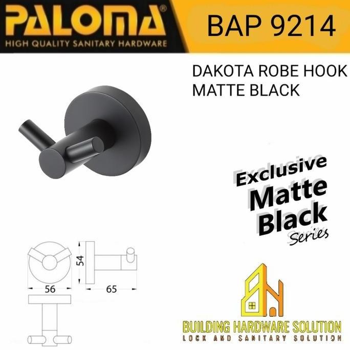 Paloma Kapstok Gantungan Baju Hitam Bap 9214