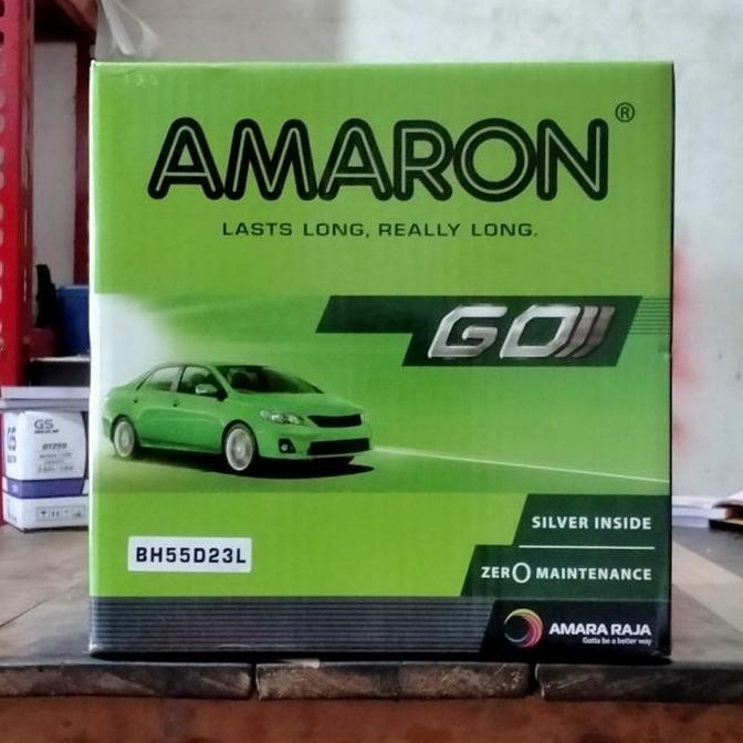 TERBARU - Aki Xtrail/ Aki Mazda/Amaron Go 55D23L/ 12V60AH / Aki Innova Bensin