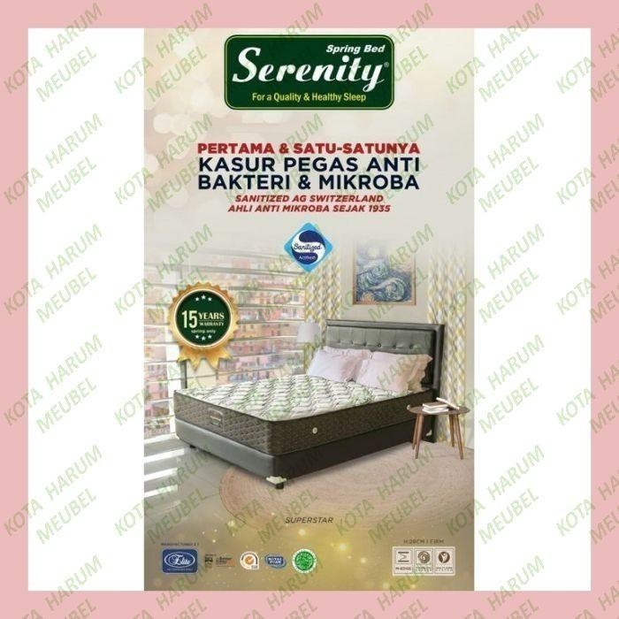 Kasur Springbed Elite Serenity Superstar Uk 160 Cm No 2 Murah Bandung Termurah Best Quality 100% Ori