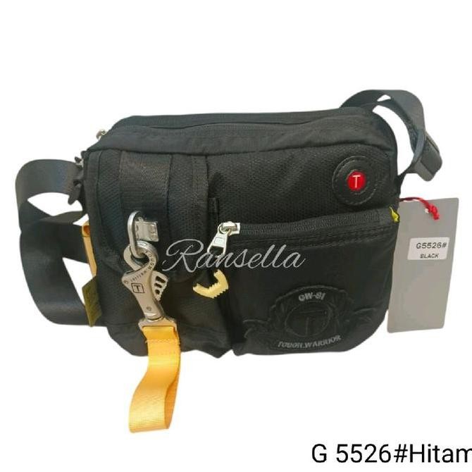 Waistbag Minimalis Tas Slingbag Selempang Pria Wanita Tough Warrior 5526 Kualitas Import Crossbody B