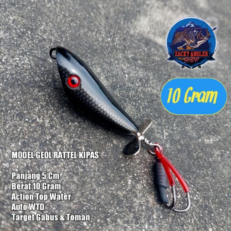 Best Seller Geol Rattel Kipas Umpan Casting Gabus Toman Raz Lure Original