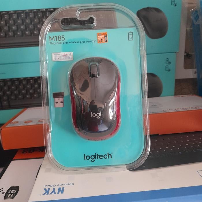 mouse logitech wereles m185 / mouse wireles logitech m185