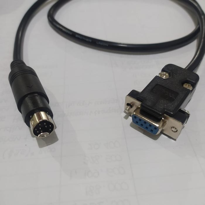 KABEL SERIAL RS232 DB9 PIN FEMALE to 9 PIN MINI DIN MALE ASSEMBLY 2 M