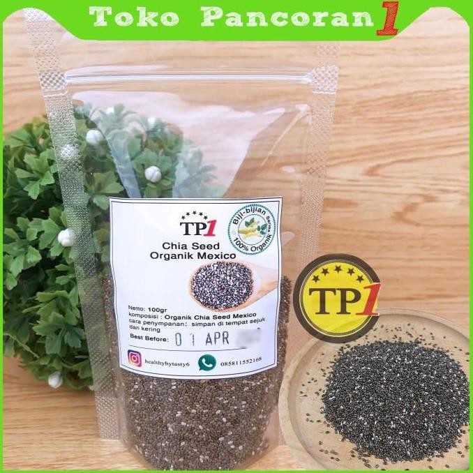 New Chia Seed /Organic Black Chia Seed 100gr / Chiaseed Hitam Organik PREM