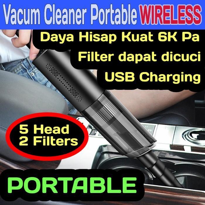 OGS Vacum Cleaner Portable Wireless Vacum Cleaner Mini Mobil Rumah