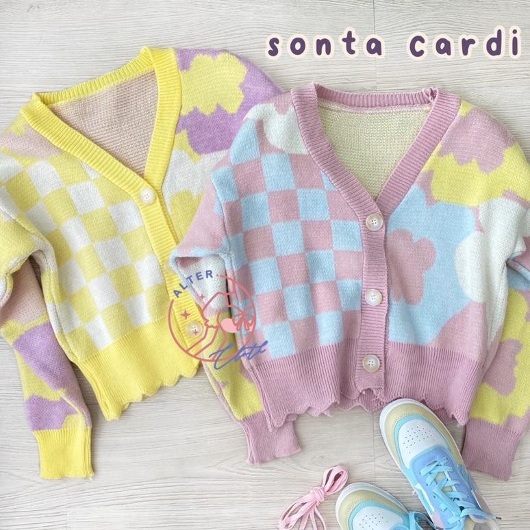 alter.cloth - SONTA CARDI | Atasan Wanita Lengan Panjang Kardigan Korea Premium Knit Rajut Import Fa