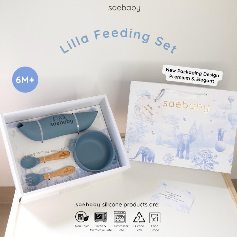 Baby Feeding Silicone Set, Hampers Bayi Peralatan Makan Bayi, Hampers Lahiran Alat Makan Bayi