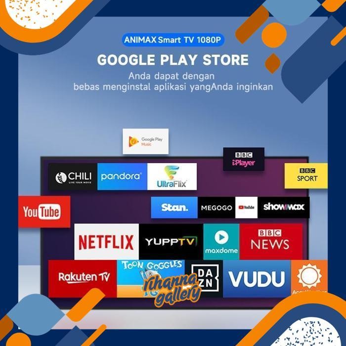 TR21 nl-8 Ow42 ANIMAX TV Smart 32inch 40 inch smart tv led Android14.0/OS Coolita televis Garansi 3 