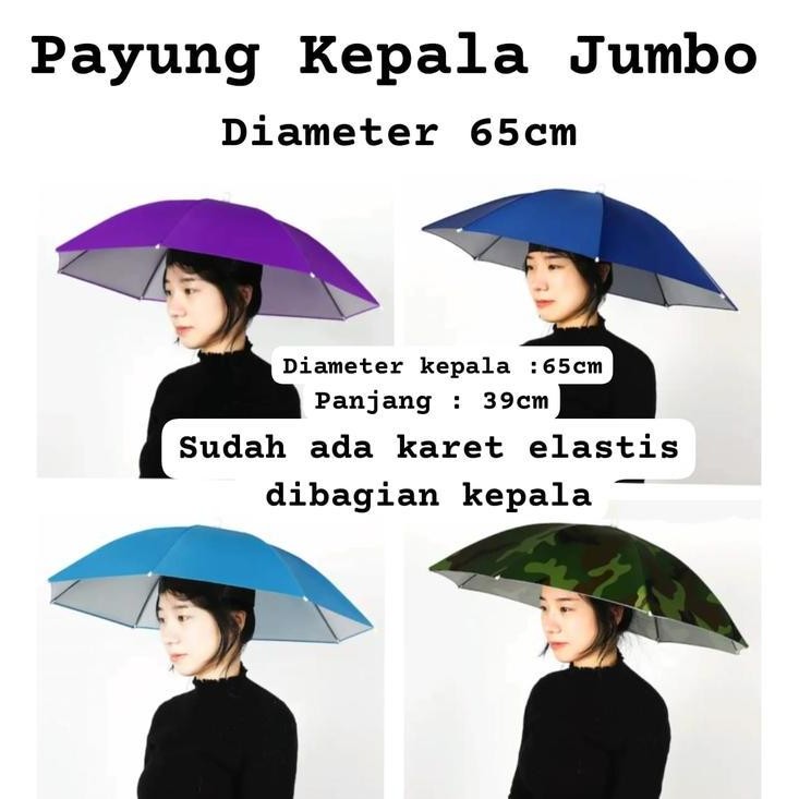(Good) Payung kepala/payung Anti UV/payung serbaguna untuk anak atau dewasa/payung umbrella import/P