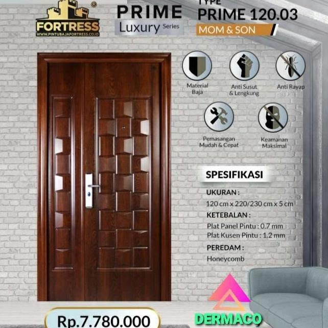 FORTRESS PRIME 120.03 MOTIF KAYU / PINTU UTAMA / PINTU BAJA FORTRESS