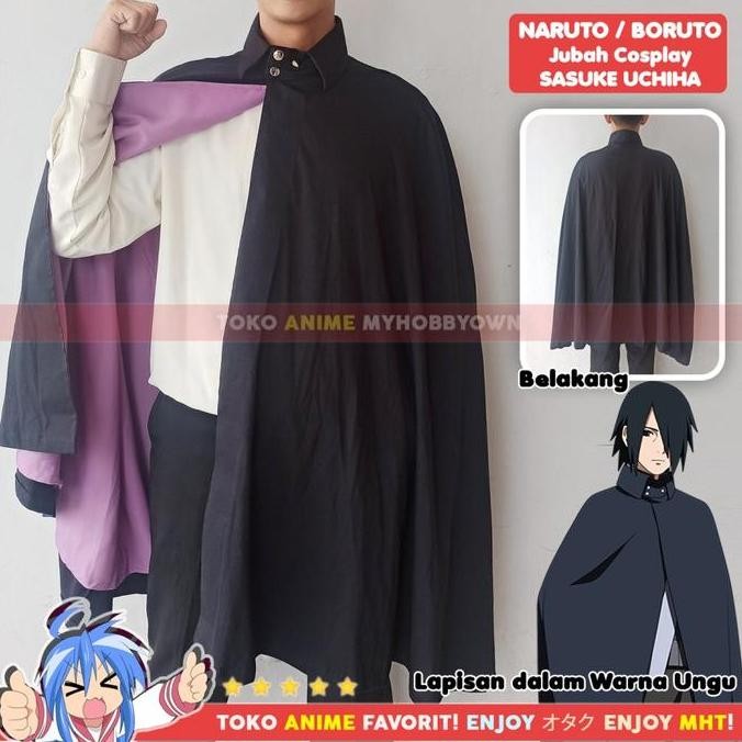 Ready  Jubah Uchiha Sasuke Kostum Cosplay Anime Boruto Naruto Next Generation