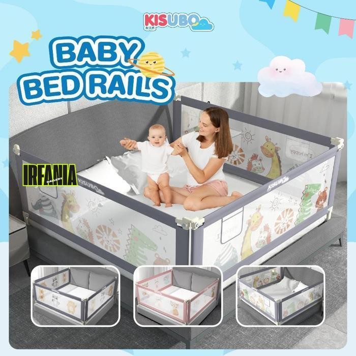 ZAI-2530 COD lij-56 [Harga Per Sisi] KISUBO Baby Bed Rail Safe Bed Rails Sekat Kasur Pembatas Aman P