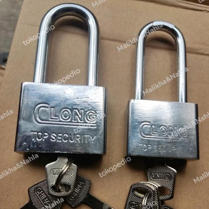 GEMBOK PAGAR BESAR LEHER PANJANG 60MM GEMBOK MOTOR GEMBOK RUMAH GEMBOK