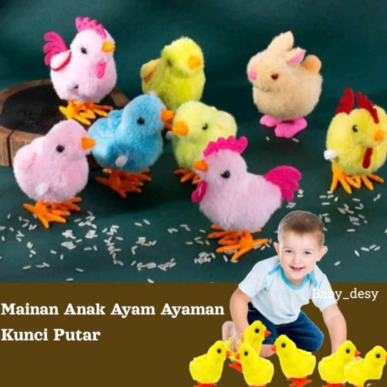 Offer Discount Mainan Anak Ayam Berjalan Model Putar Jam / Mainan Ayam Berjalan Lucu / Boneka Ayam P