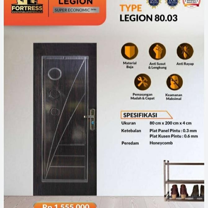 FORTRESS METAL/ LEGION 80.03 / PINTU BAJA FORTRESS / PINTU KAMAR
