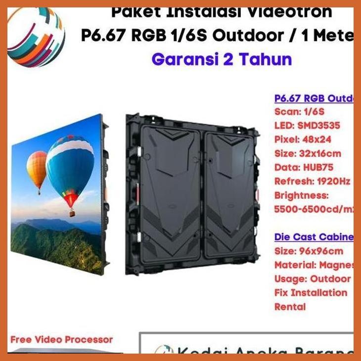 COD PAKET LED VIDEOTRON P6.6 P6 OUTDOOR KABINET CABINET DIE CAST 96X96 SIAP KIRIM