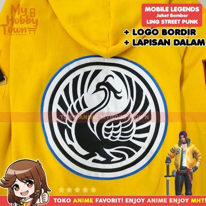 Ready  Jaket Mobile Legend Ling Street Punk Starlight Kostum Cosplay