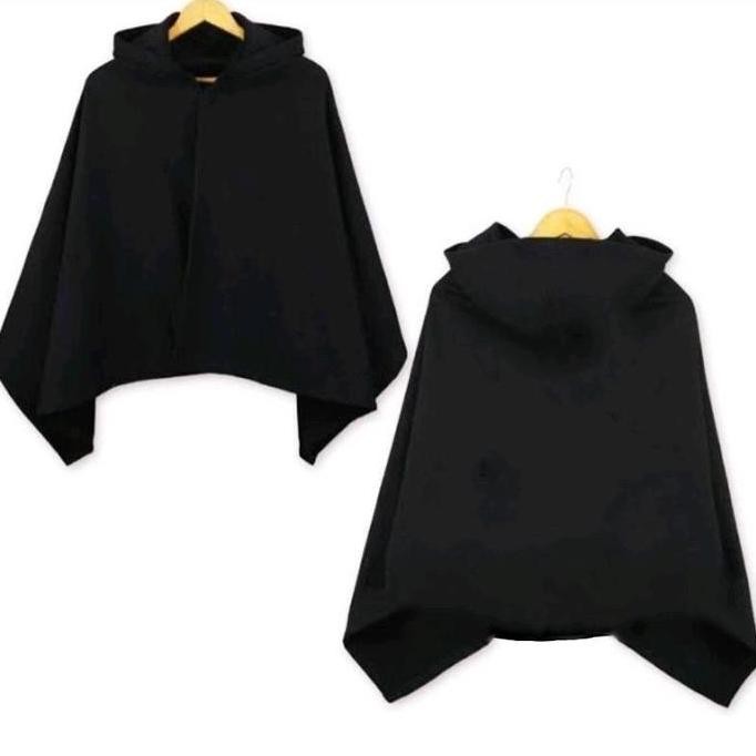 Ready  jubah anime attack on titan aot bawing polos hitam hijau Jaket