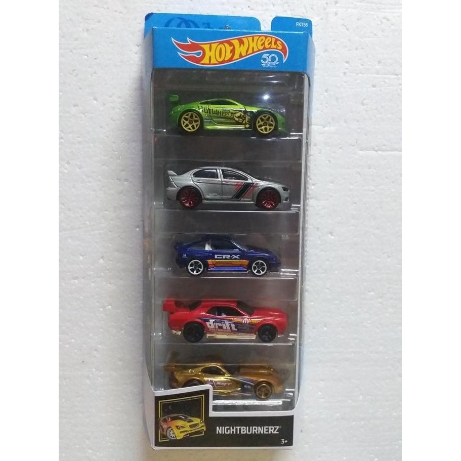 HOT WHEELS GIFT PACK 5 PCS MITSUBISHI LANCER EVOLUTION X ABU