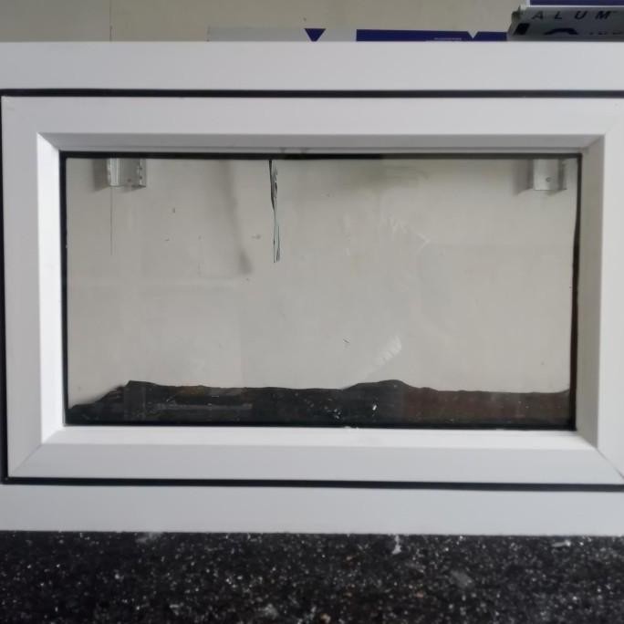kusen jendela aluminium 1 set lengkap uk.LxT 50x30 4inch RAM