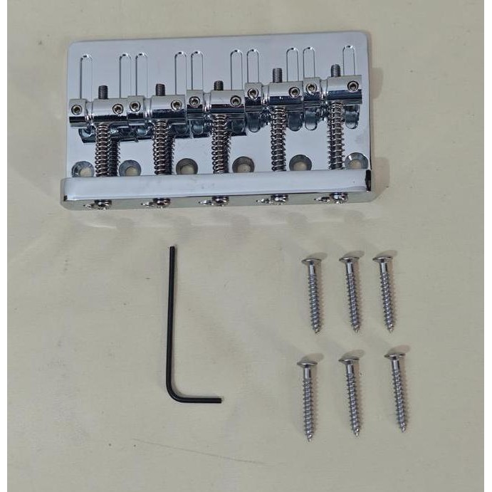 Tremolo Bridge Bass 5 senar warna cosmo untuk jazz bass fender schecter ibanez