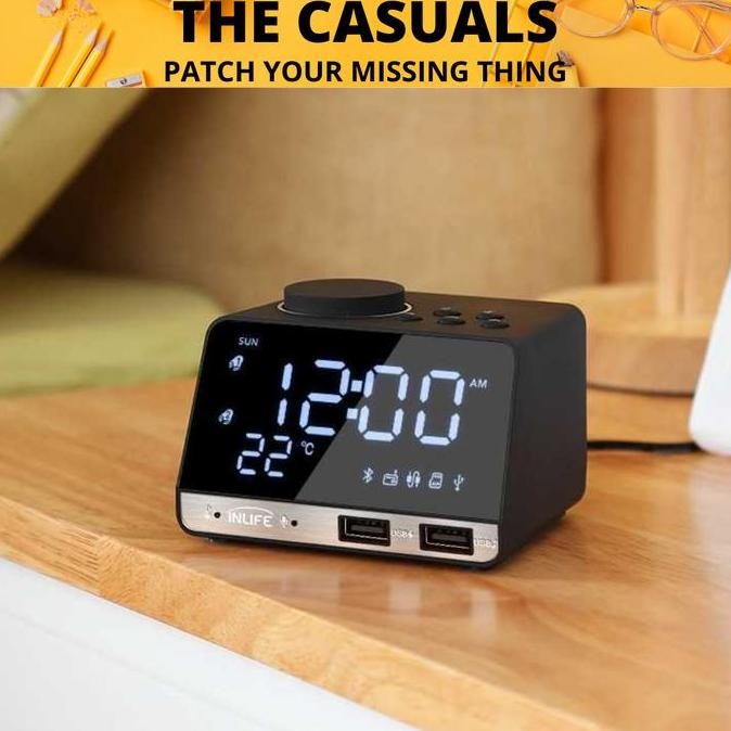 jam digital / jam dinding digital / jam digital meja baterai usb LS