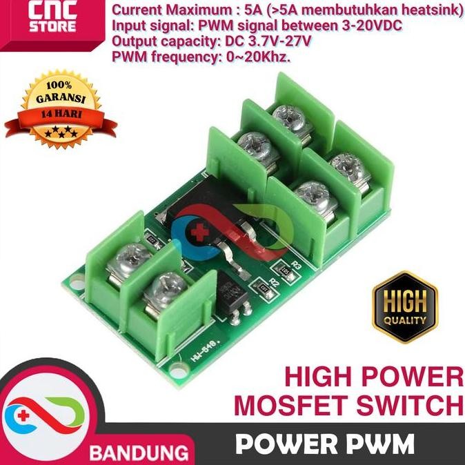 High Power Mosfet Switch Relay Module Pwm Control Isolated Optocoupler Baru