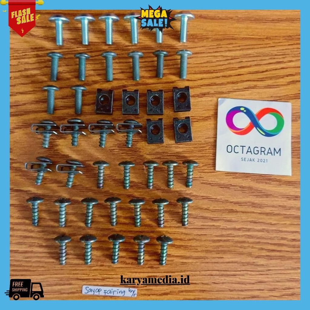 Baut Full Set Body Gsx 150R/Baut Body Full Set Suzuki Gsx 150R Gratis Ongkir