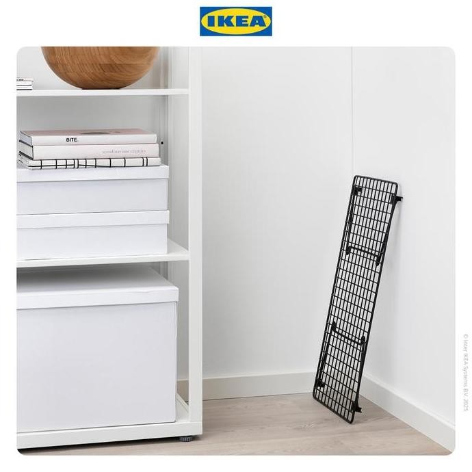 IKEA GREJIG Rak Sepatu Hitam Dapat Dilipat 58x27 cm