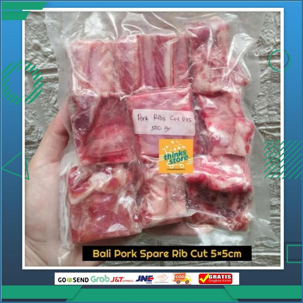 Iga Babi Bali Bakut-Paikut-Bakut Babi-Iga Babi Potong Siap Masak Non Halal